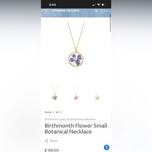 February (Lobelia) Catherine Wieztman Botanical Birth Month Pressed Flower